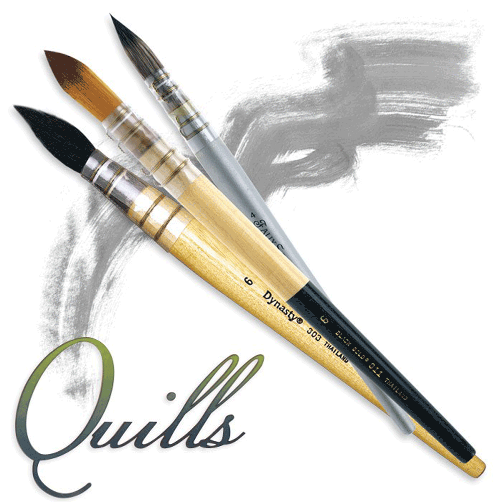 Dynasty Black Gold Quill Brushes Series Open Stock