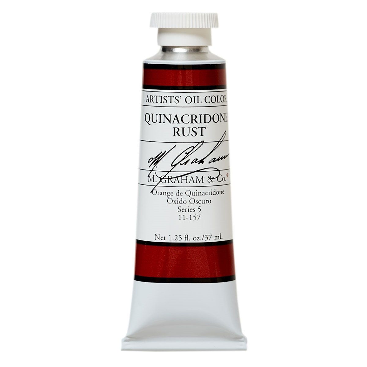 M Graham Oil Paint - Quinacridone Rust 37 ml