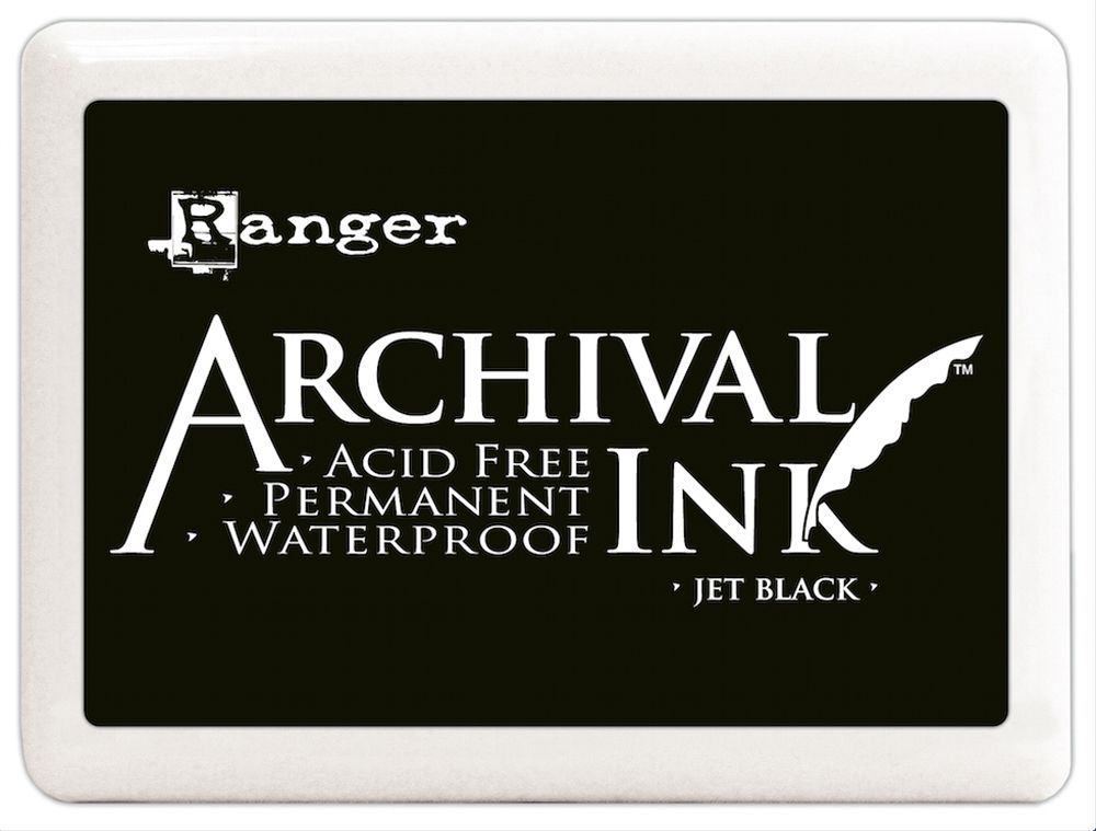 Ranger Archival Ink Pad #3 Jumbo Jet Black