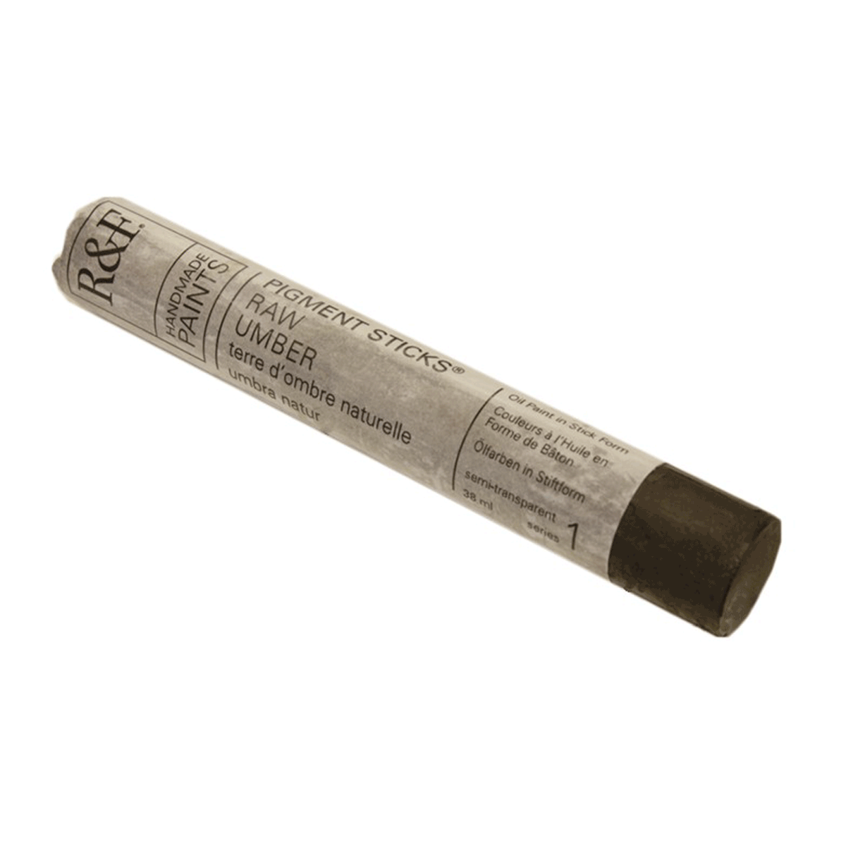 R&F Oil Pigment Stick, Raw Umber 38ml