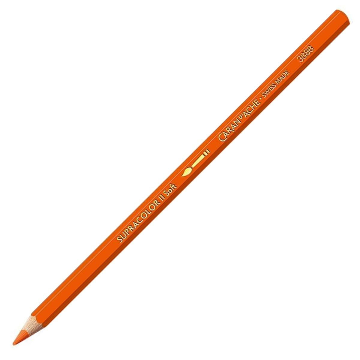 Caran d'Ache Supracolor ll Soft Aquarelle Pencil - Reddish Orange 040