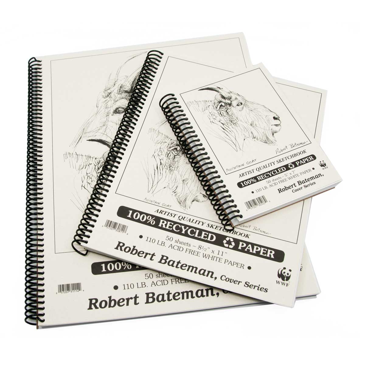 Robert Bateman Artist Quality 110LB, 50 Sheets Sketchbooks