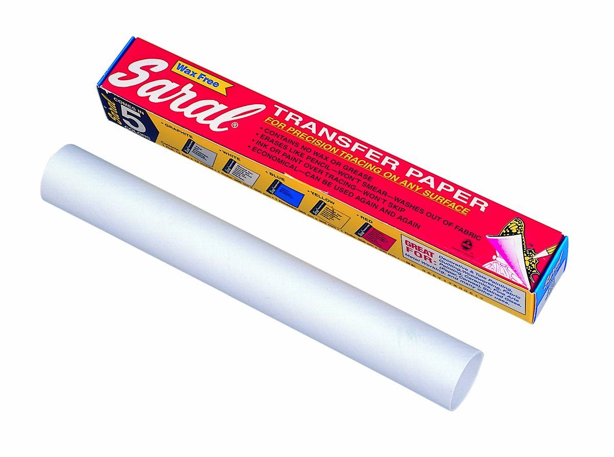 Saral Transfer Paper Wax Free – White, 12" x 12'
