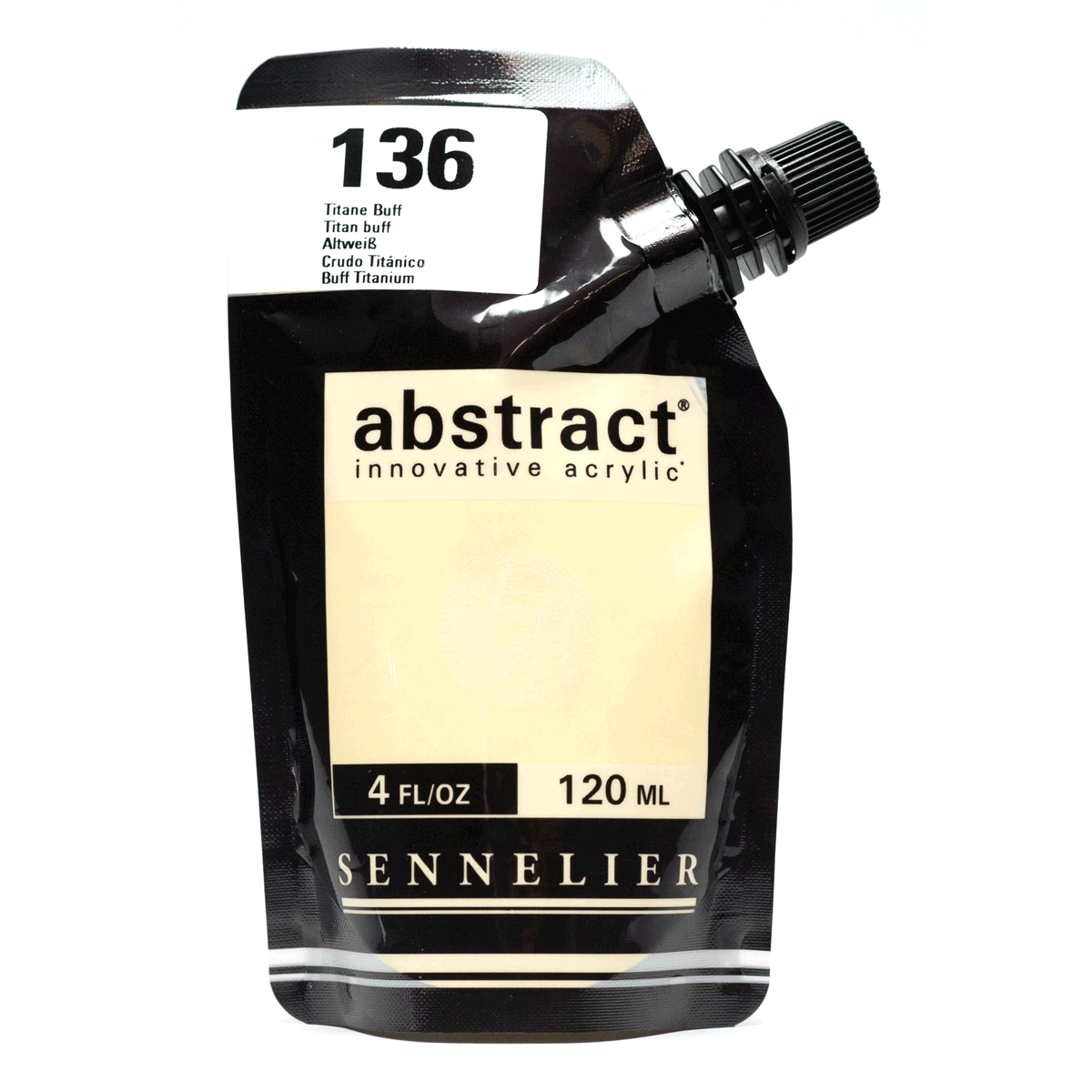 Abstract Acrylic Pouch - Satin 136 Titan Buff 120ml