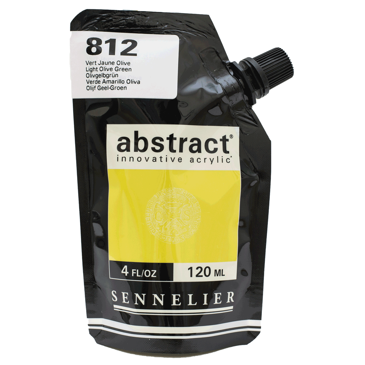 Abstract Acrylic Pouch - Satin 812 Light Olive Green 120ml