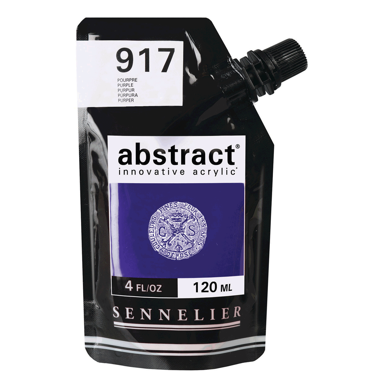 Abstract Acrylic Pouch - Satin 917 Purple 120ml