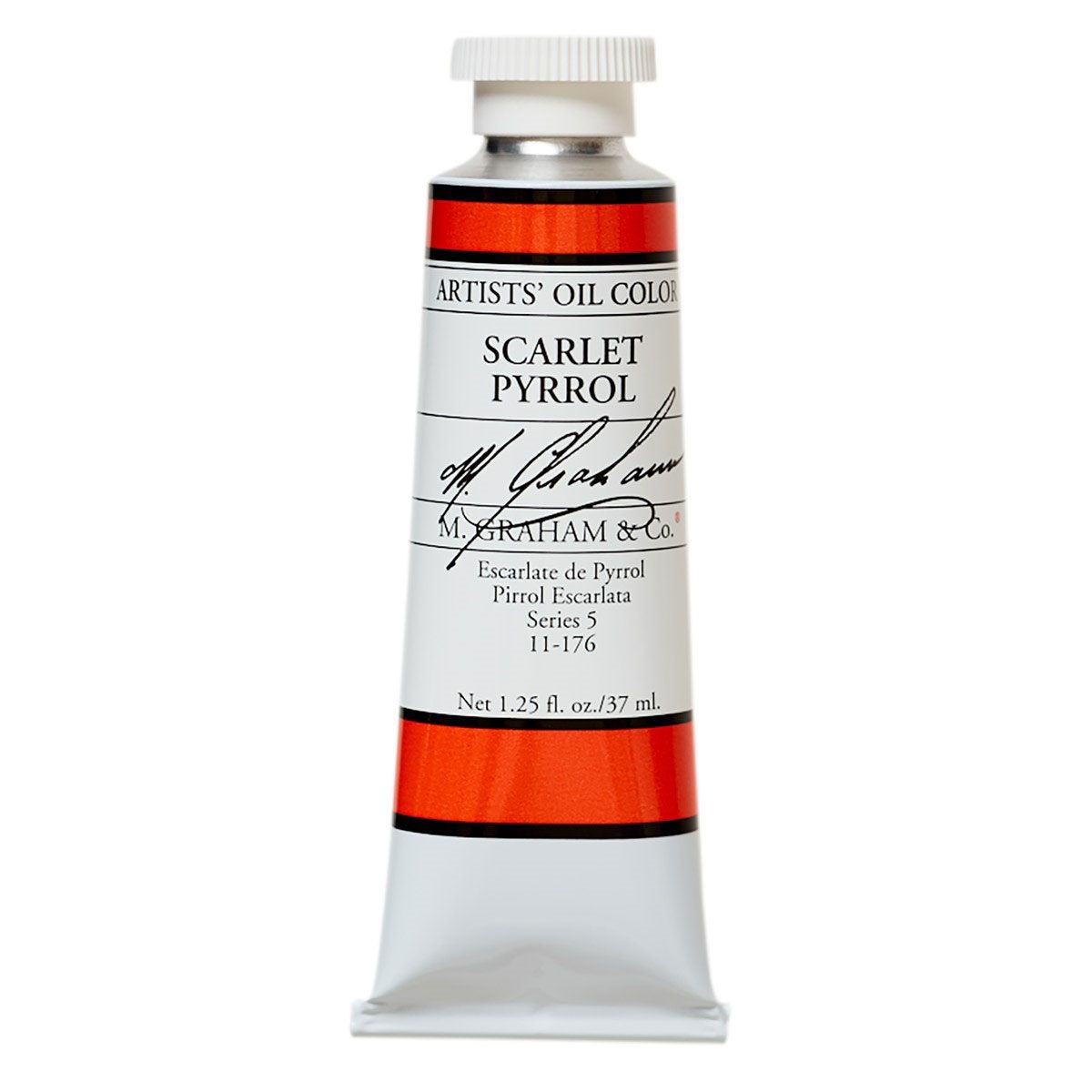 M Graham Oil Paint - Scarlet Pyrrol 37 ml