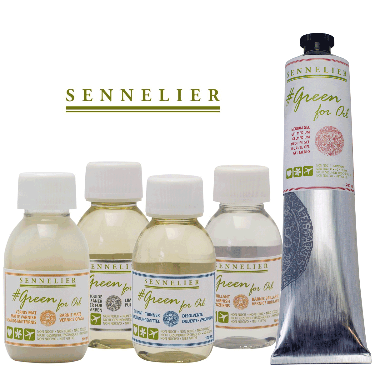 Sennelier Green For Oil Non Toxic Mediums & Solvent
