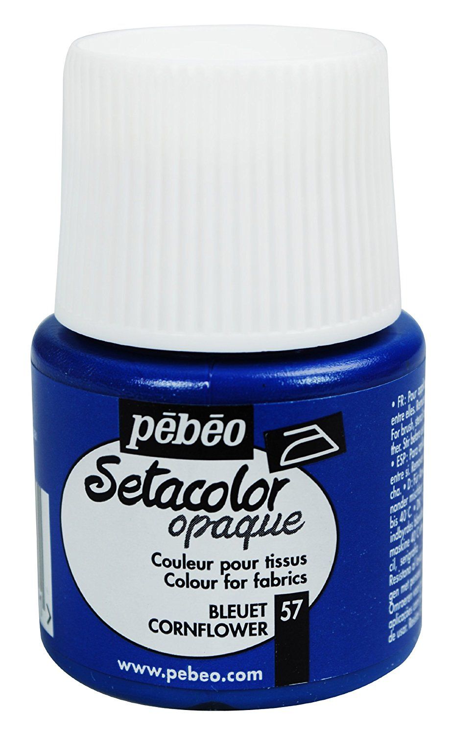 Pébéo Setacolor Fabric Paint - Opaque Cornflower - 45 mL Bottle