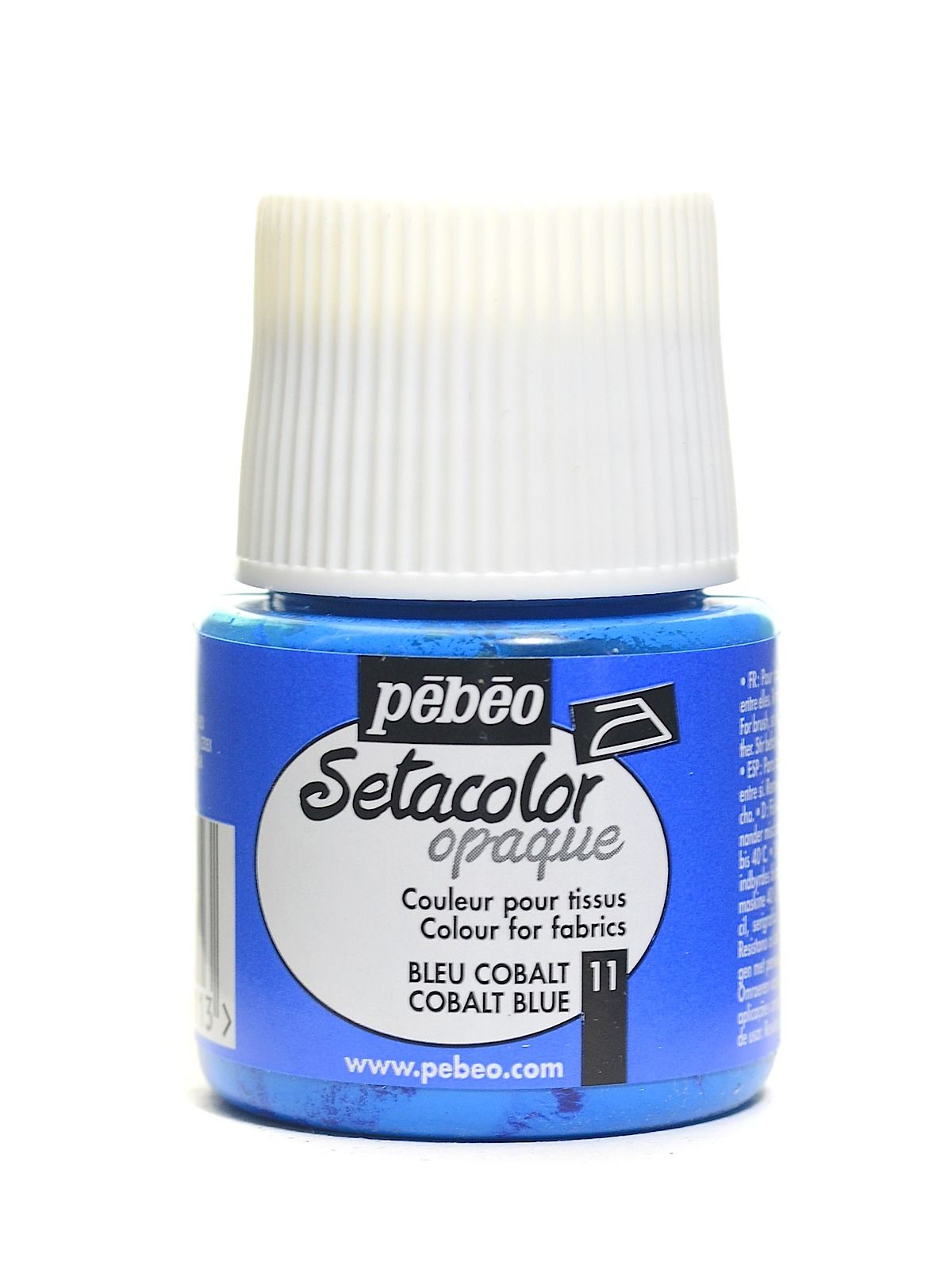Pébéo Setacolor Fabric Paint - Opaque Cobalt Blue - 45 mL Bottle