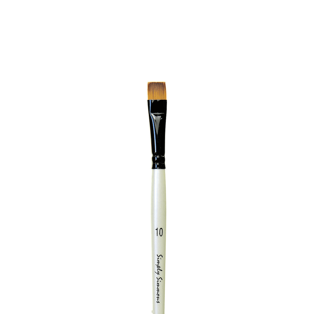 Simply Simmons Acrylic Synthetic Brush - Chisel 10