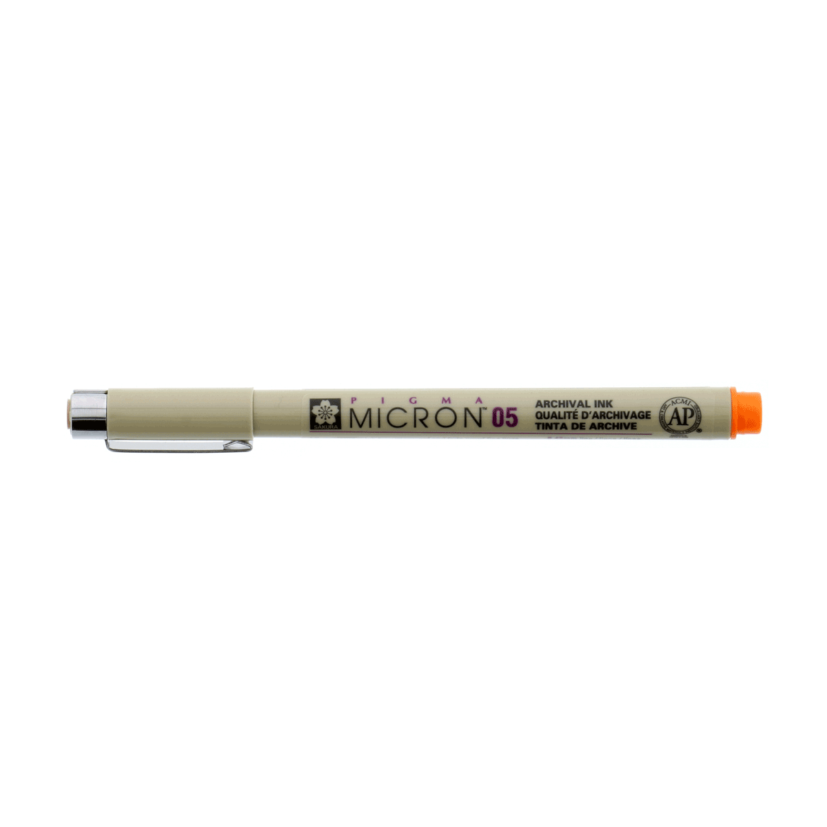 Micron Pigma Pen - Orange 05 .45mm Line