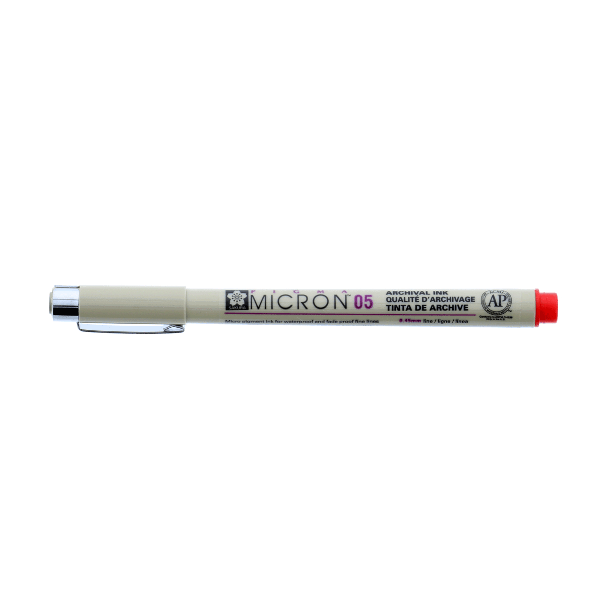 Micron Pigma Pen - Red 05 .45mm Line