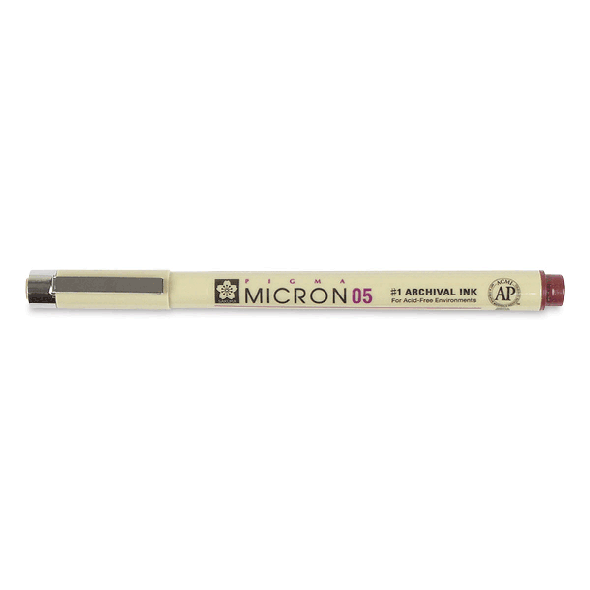 Micron Pigma Pen - Burgundy 05 .45mm Line