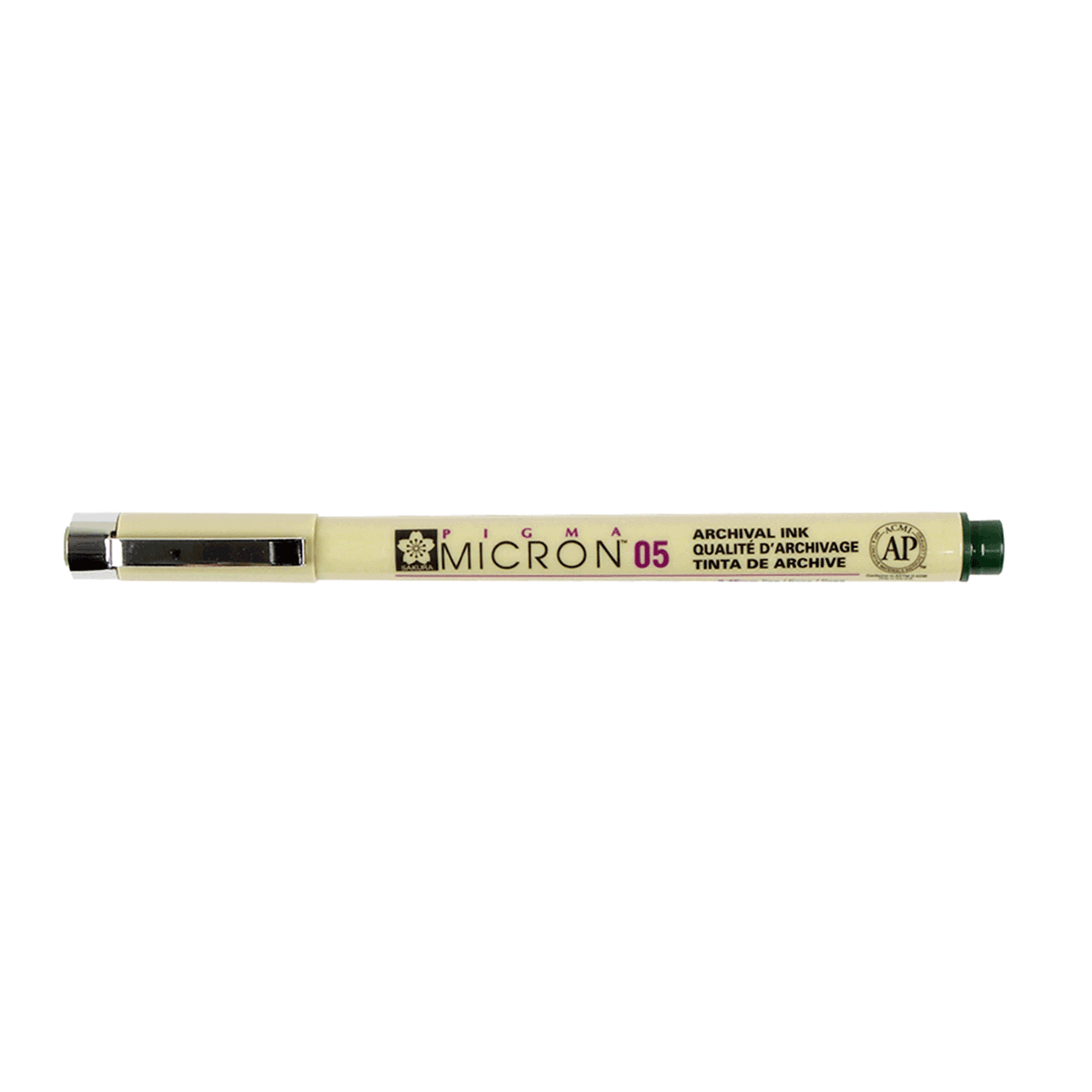 Micron Pigma Pen - Hunters Green 05 .45mm Line