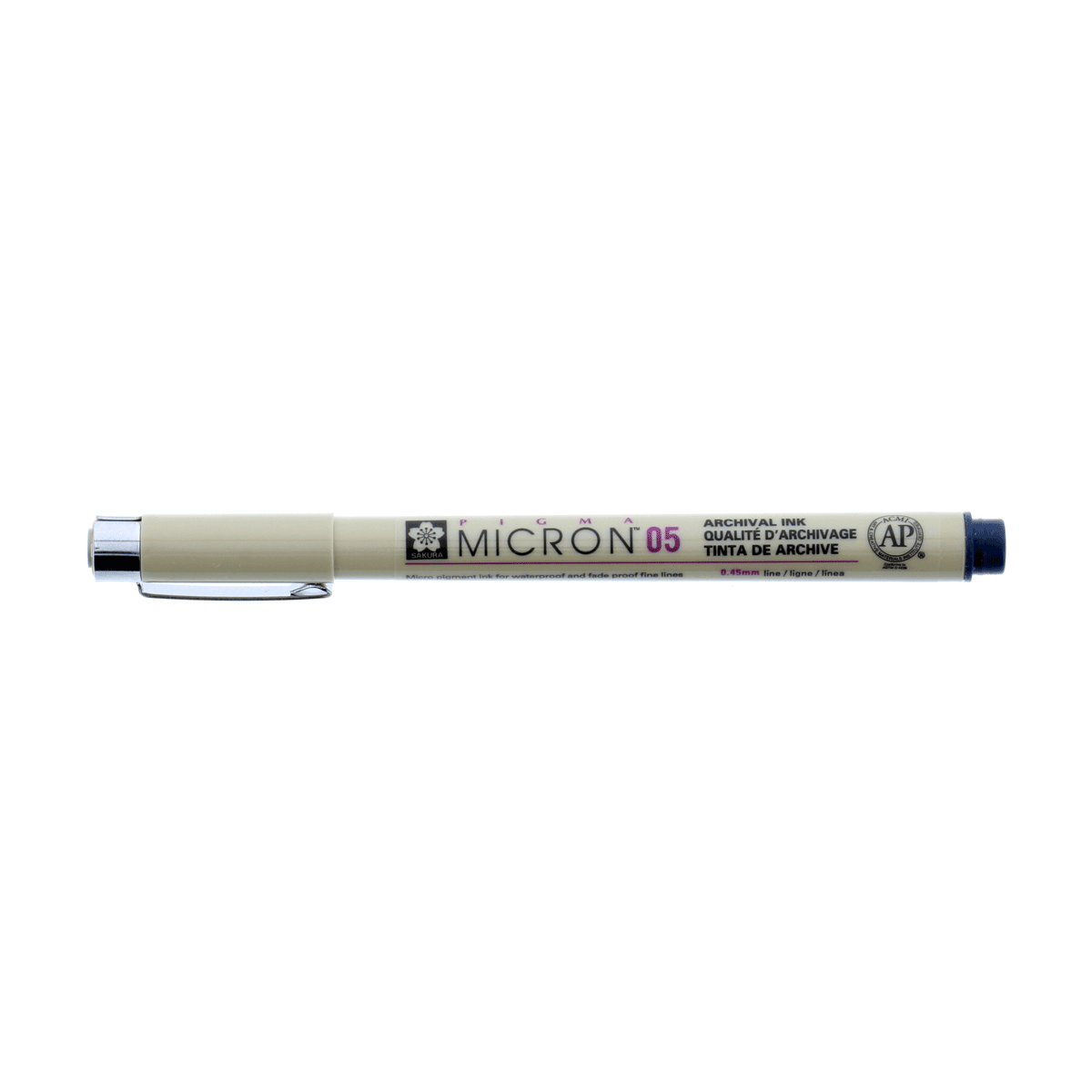 Micron Pigma Pen - Blue/Black 05 .45mm Line