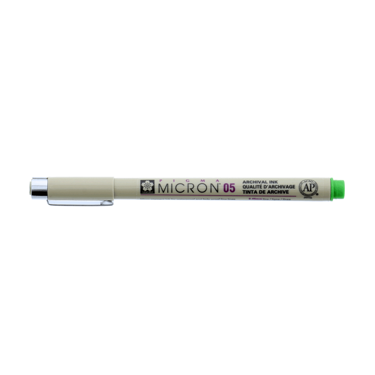 Micron Pigma Pen - Fresh Green 05 .45mm Line