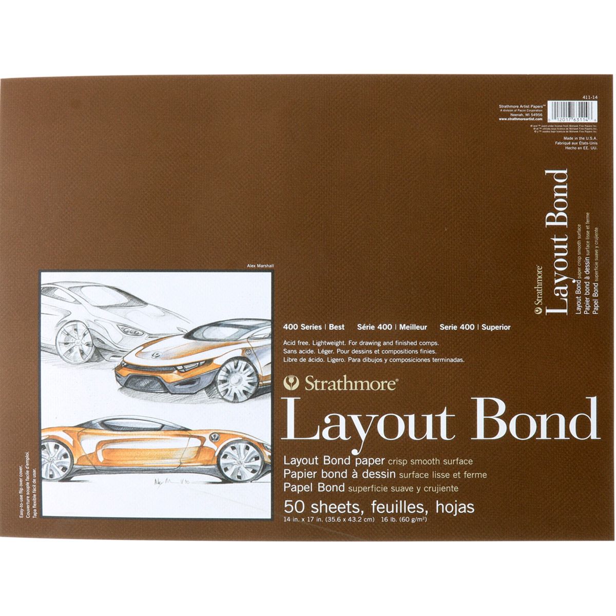 Strathmore  400 Series Layout Paper Pads 14" x 17"