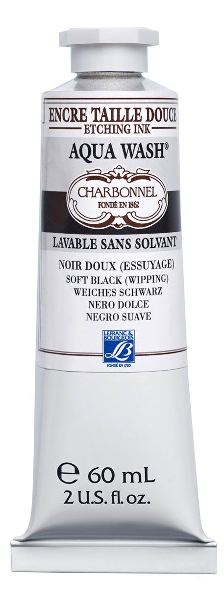Charbonnel Aqua Wash Etching Ink - Soft Black 285 (60ml)