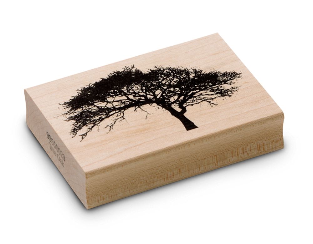 Oak Tree Rubber Stamp