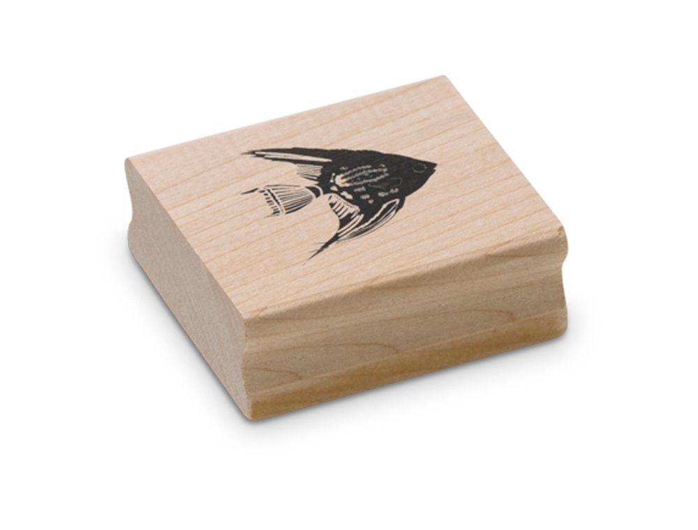 Angel Fish Rubber Stamp