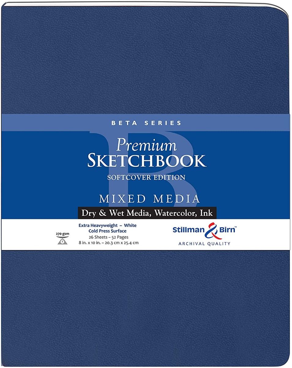 Stillman & Birn Beta Series Premium Soft-Cover Sketch Book 270 gsm - 8 x 10 inches