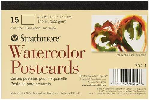 Strathmore Blank Watercolour Postcards Pad of 15