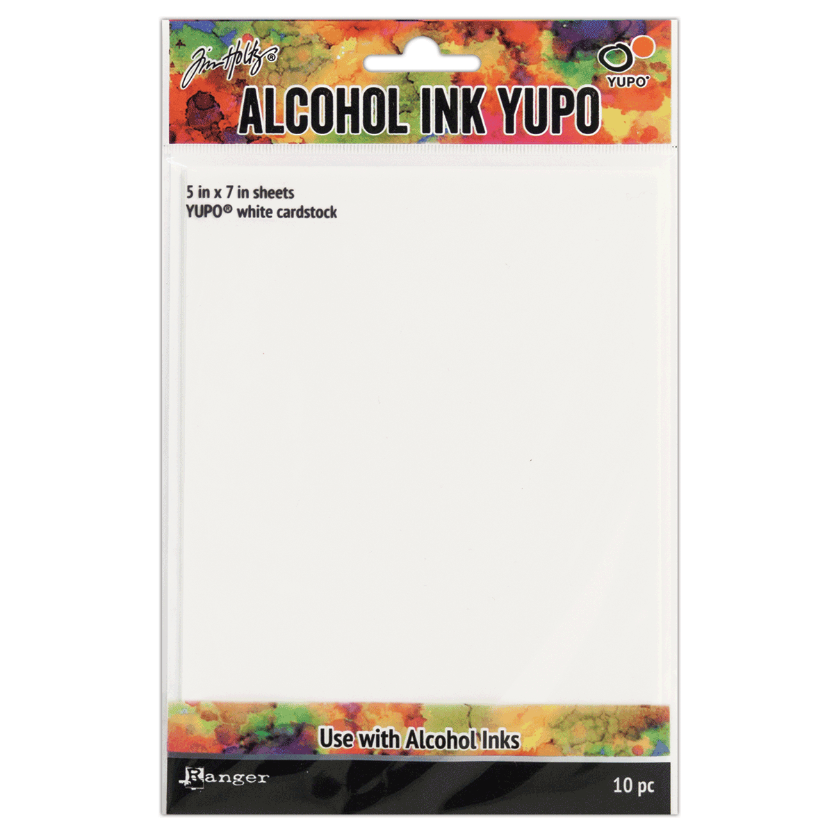 Tim Holtz Alcohol Ink Yupo White cardstock (5x7in) 10pc