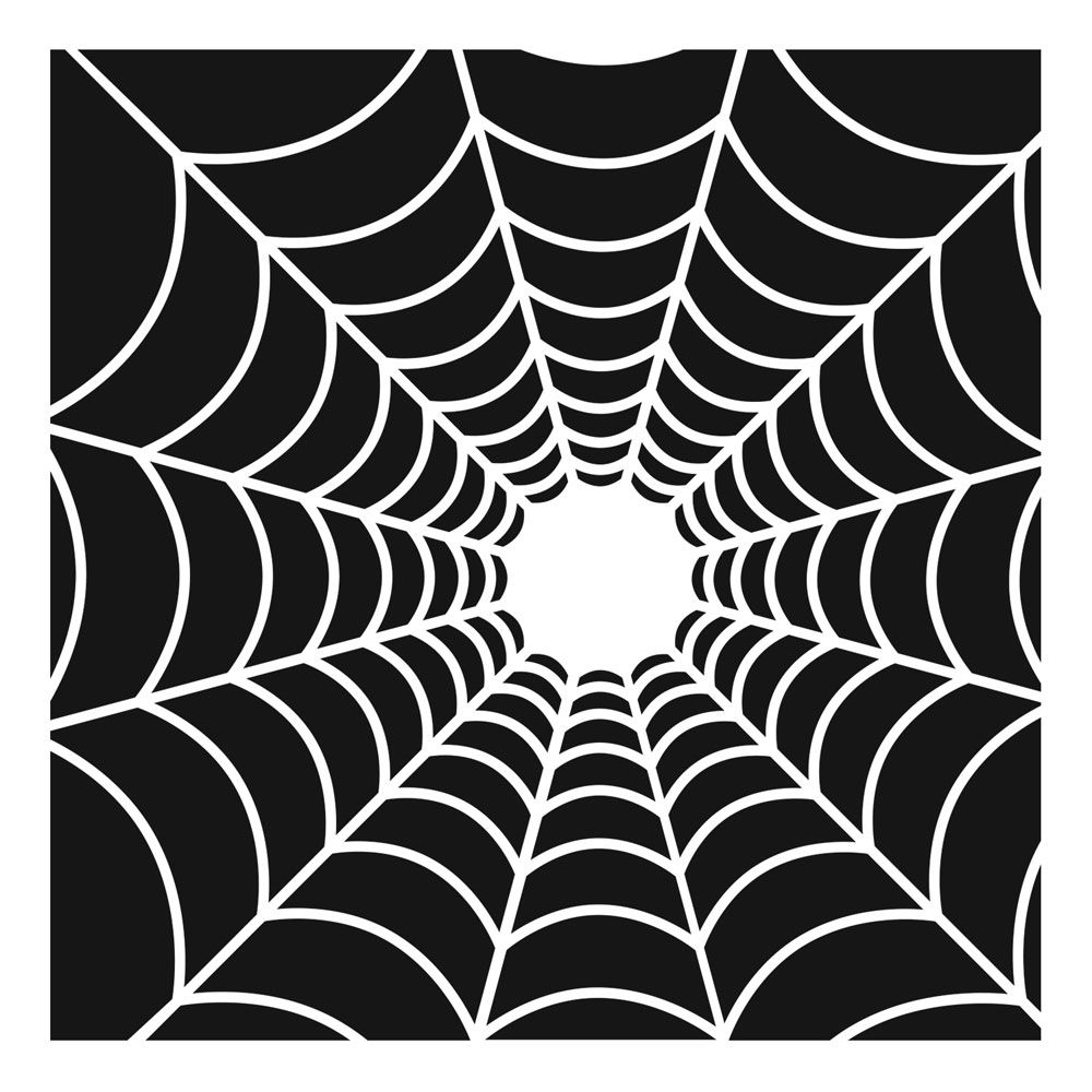 The Crafters Workshop Stencil - Spider’s Web 6 x 6 inch