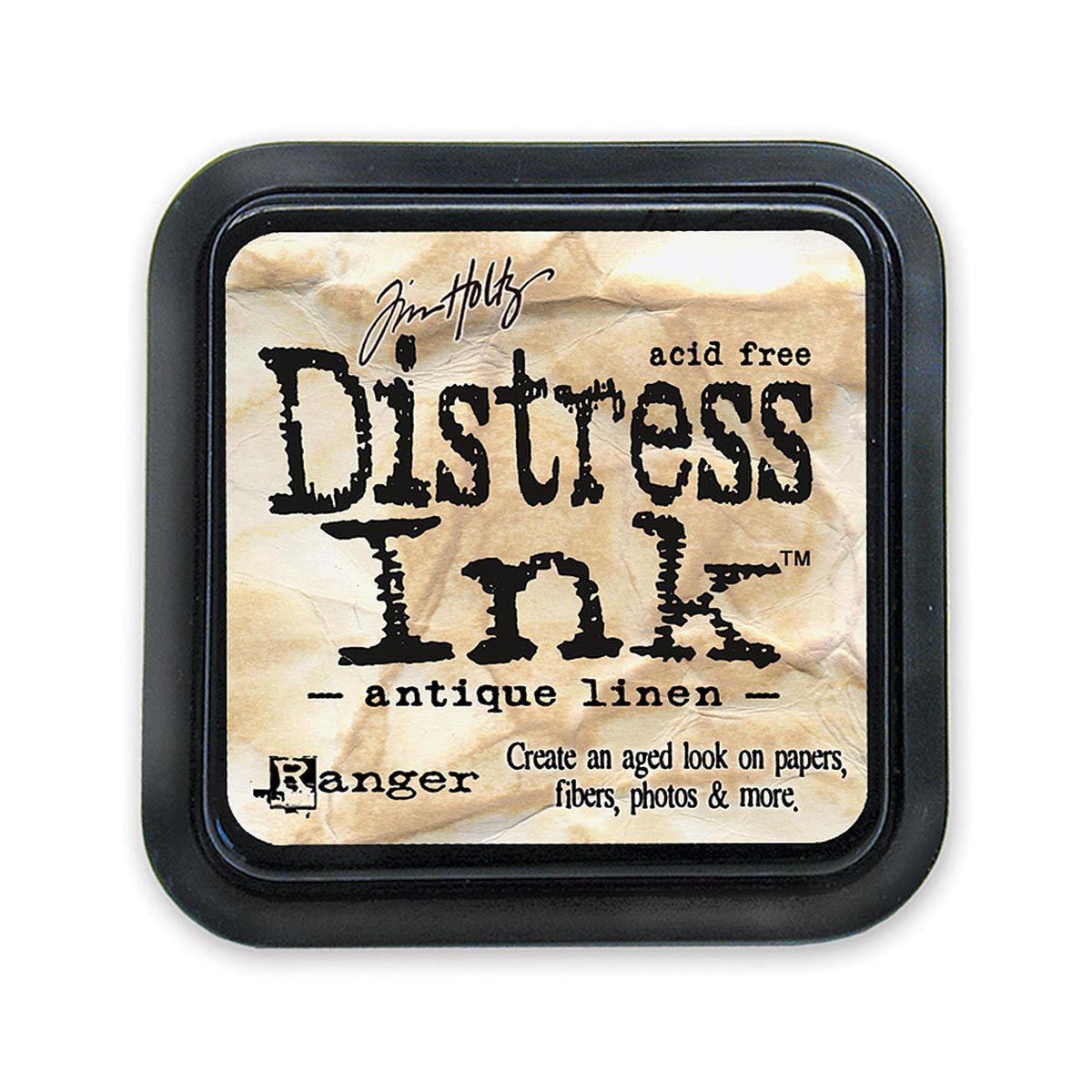 Tim Holtz Mini Distress Ink Pad Antique Linen 1x1 inch