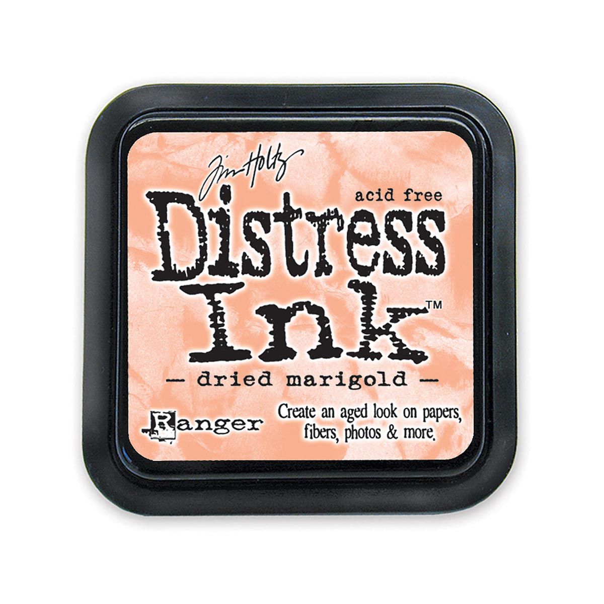Tim Holtz Mini Distress Ink Pad, Dried Marigold 1x1-in