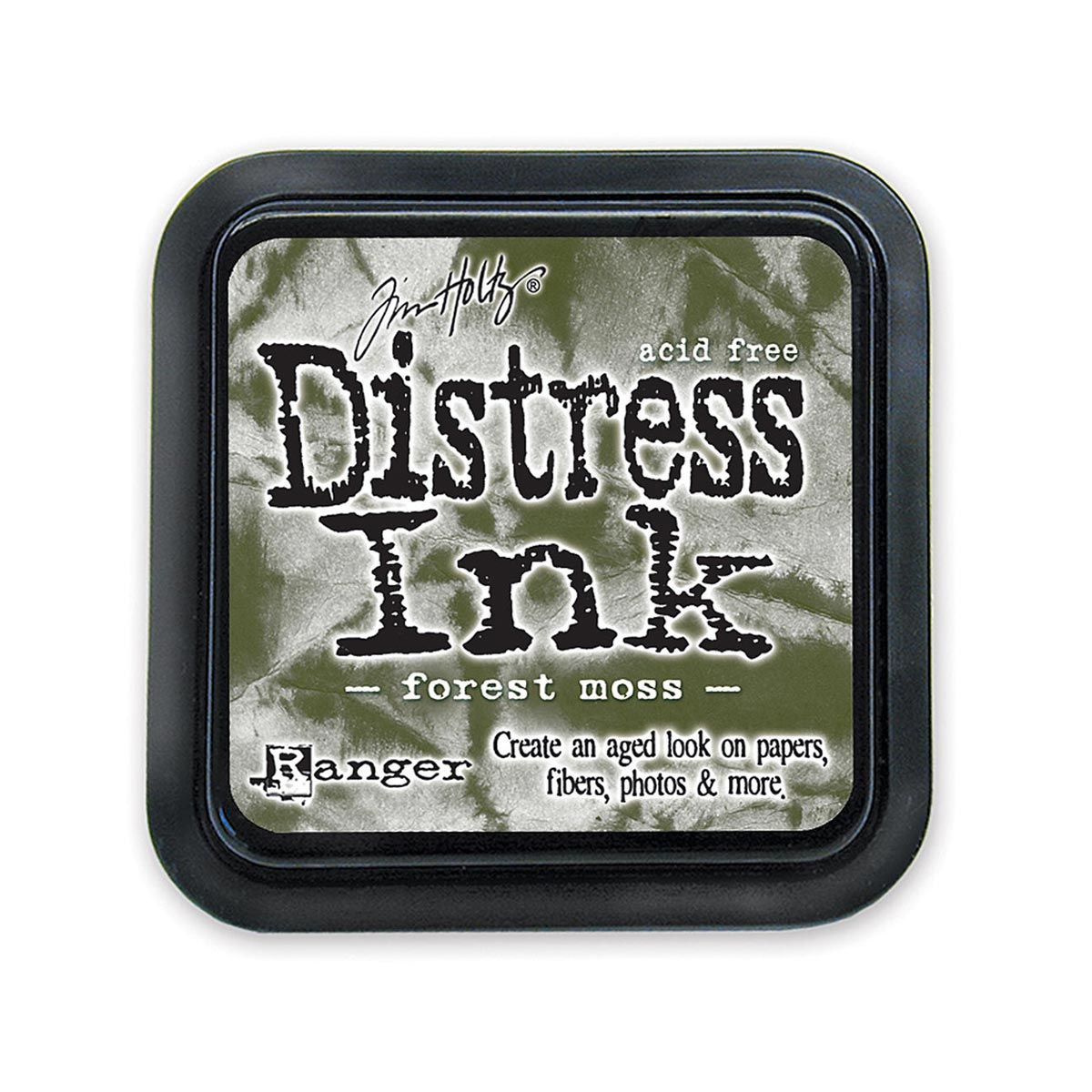 Tim Holtz Mini Distress Ink Pad, Forest Moss 1x1-in