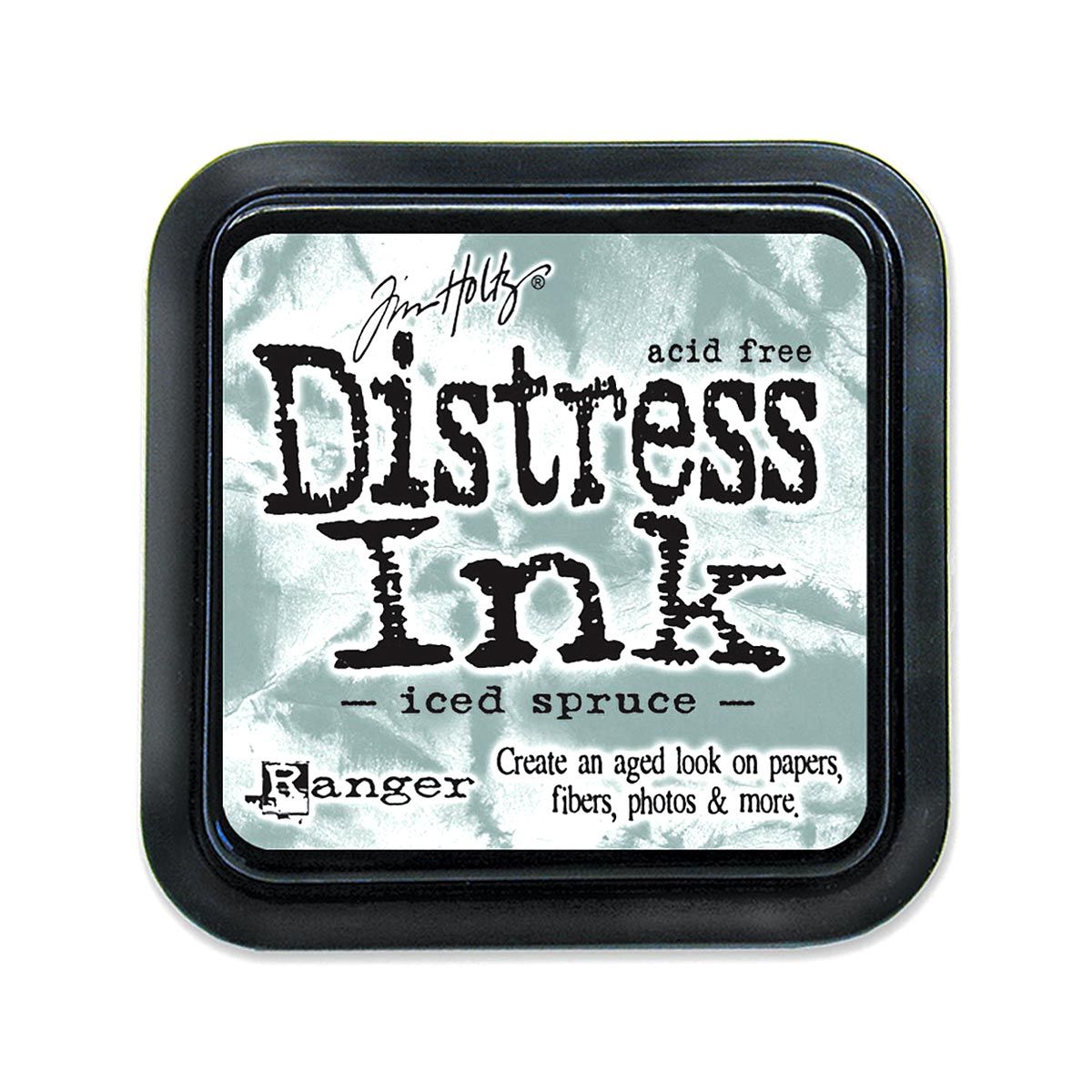 Tim Holtz Mini Distress Ink Pad Iced Spruce 1x1 inch