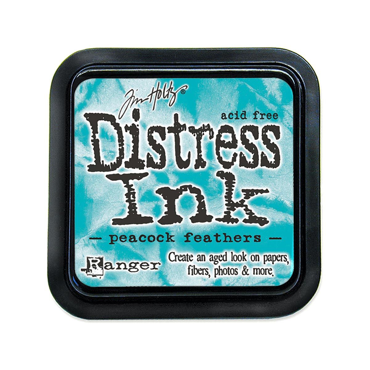 Tim Holtz Mini Distress Ink Pad Peacock Feathers 1x1 inch