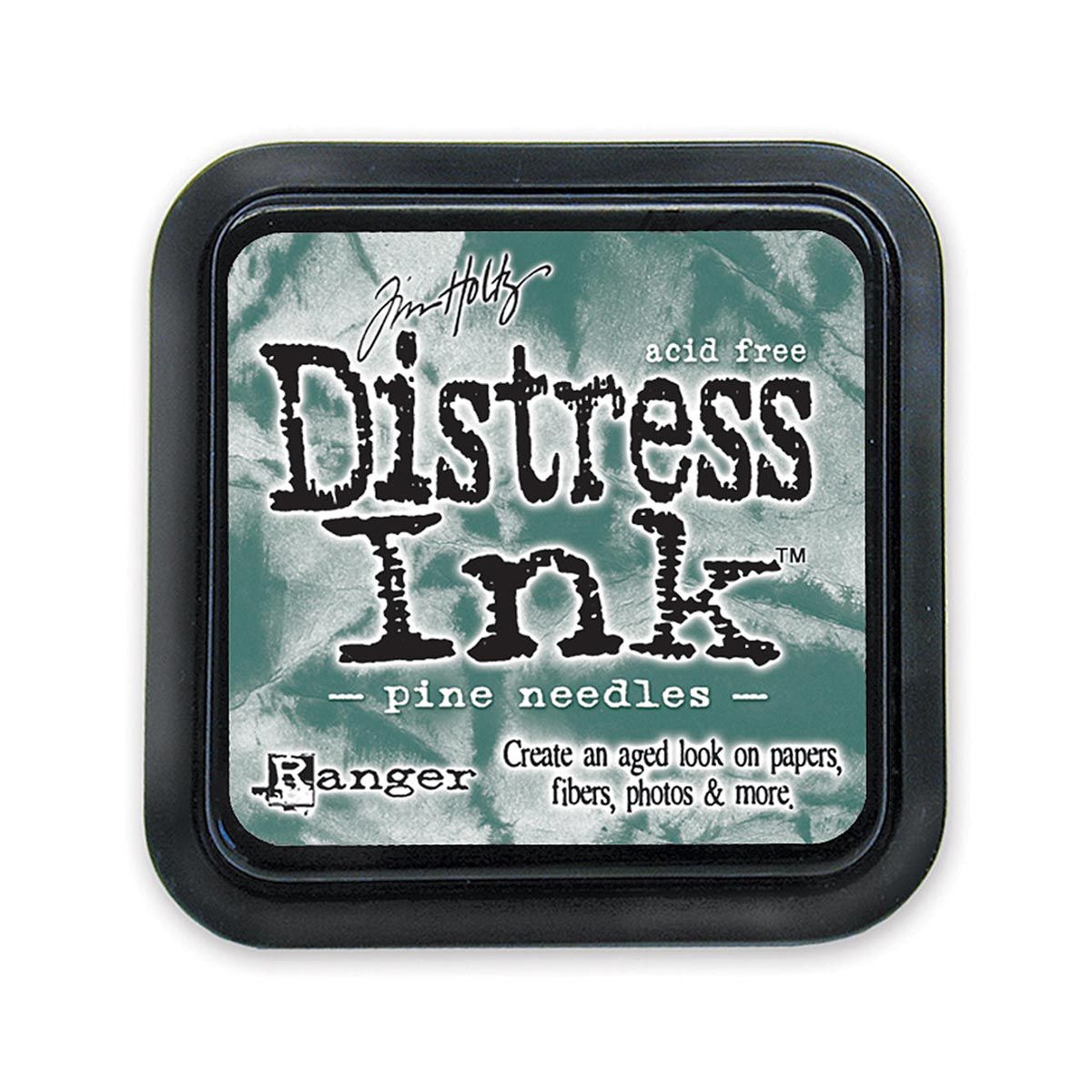 Tim Holtz Mini Distress Ink Pad Pine Needles 1x1 inch