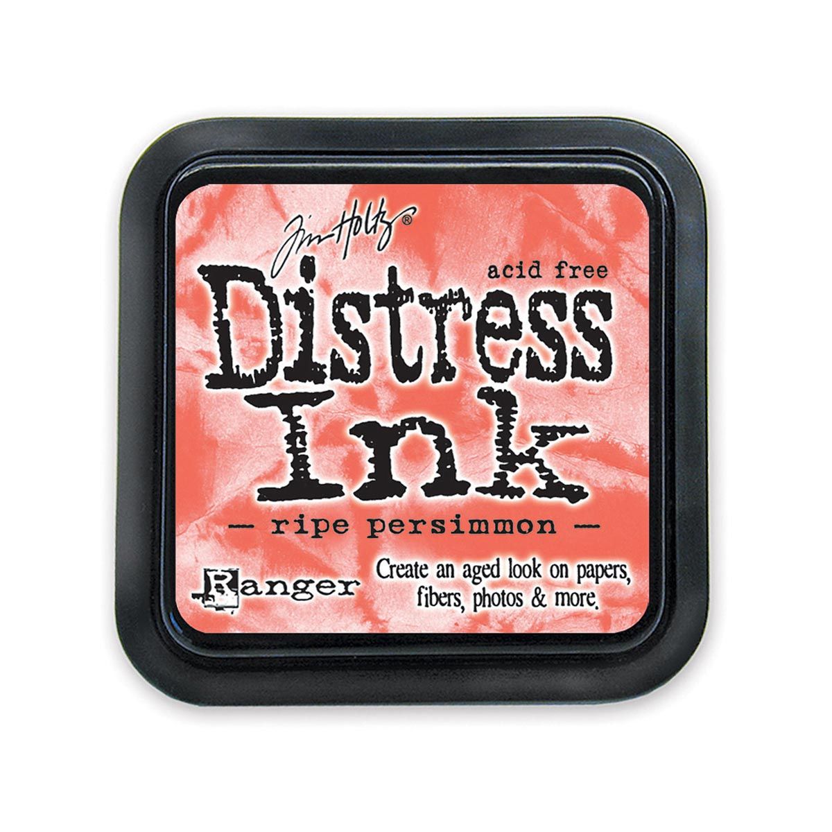 Tim Holtz Mini Distress Ink Pad, Ripe Persimmon 1x1-in