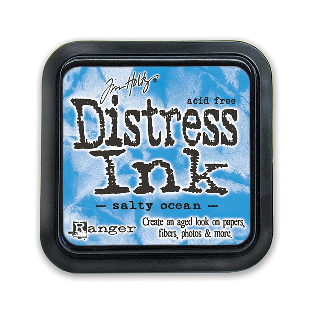 Tim Holtz Mini Distress Ink Pad Salty Ocean 1x1 inch