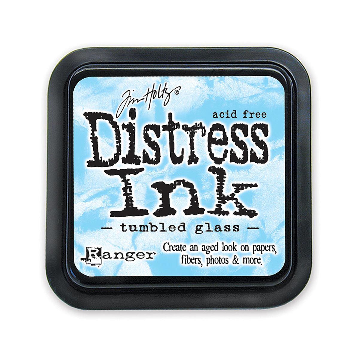 Tim Holtz Mini Distress Ink Pad Tumbled Glass 1x1 inch
