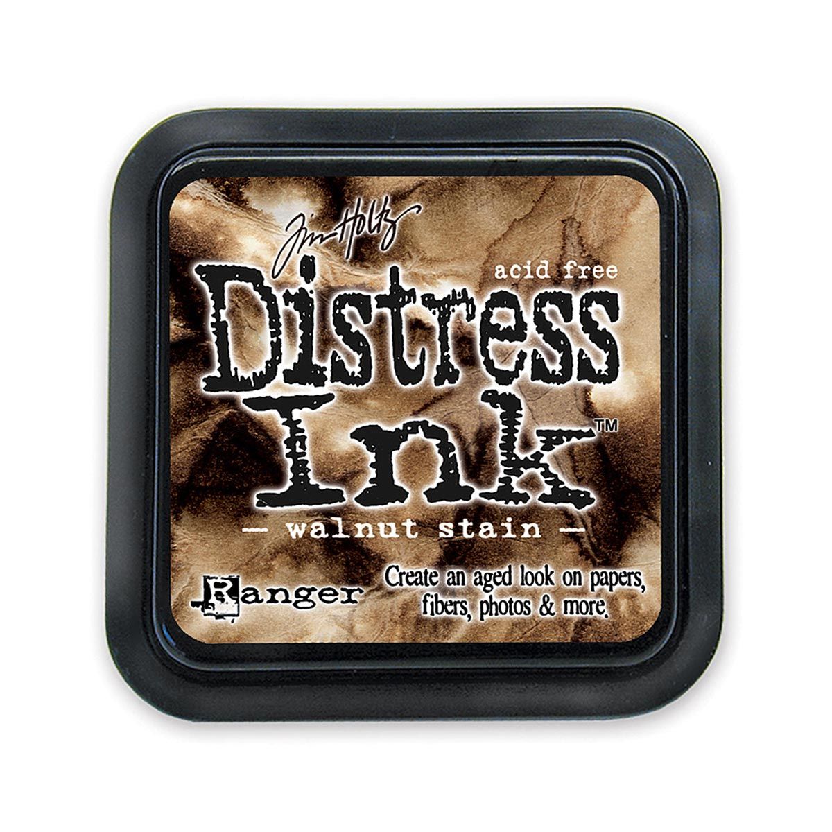 Tim Holtz Mini Distress Ink Pad Walnut Stain 1x1 inch