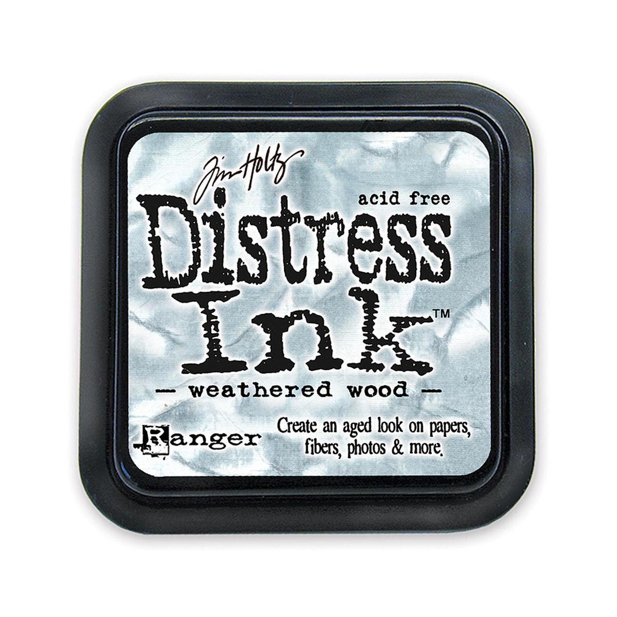 Tim Holtz Mini Distress Ink Pad Weathered Wood 1x1 inch