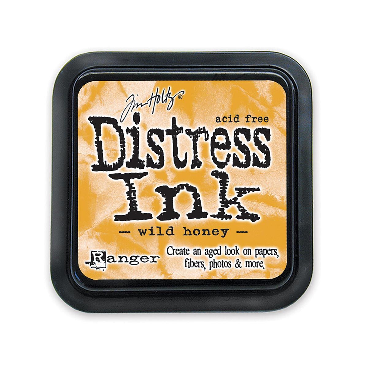 Tim Holtz Mini Distress Ink Pad, Wild Honey 1x1-in