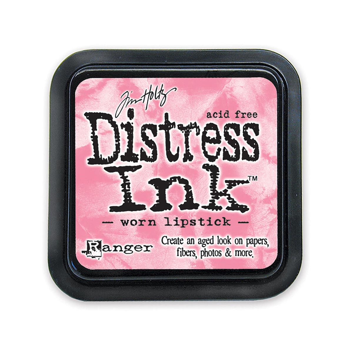 Tim Holtz Mini Distress Ink Pad, Worn Lipstick 1x1-in