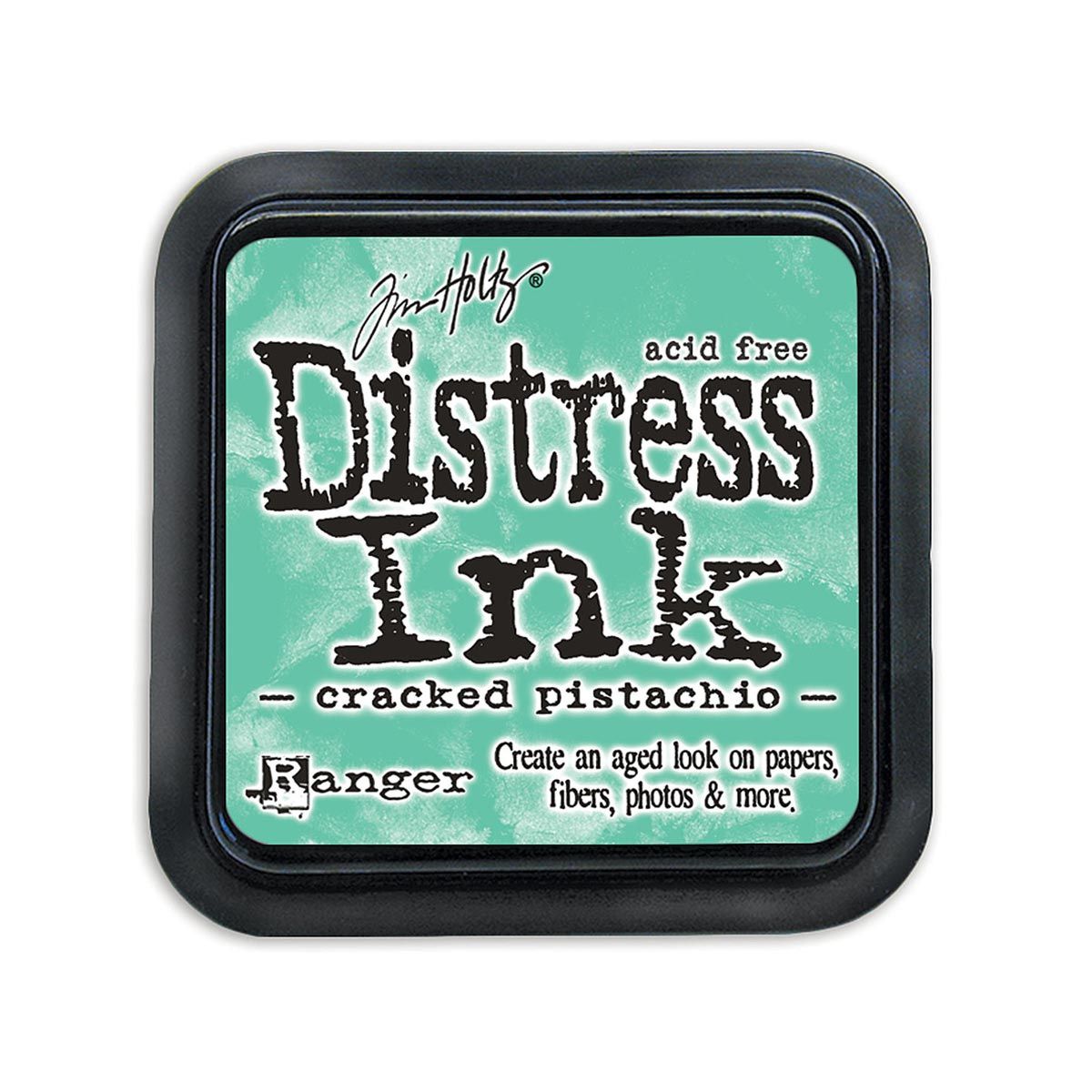Tim Holtz Mini Distress Ink Pad, Cracked Pistachio 1x1-in