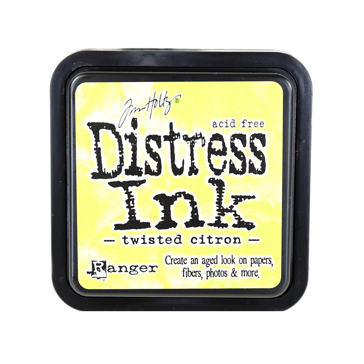Tim Holtz Mini Distress Ink Pad, Twisted Citron 1x1-in