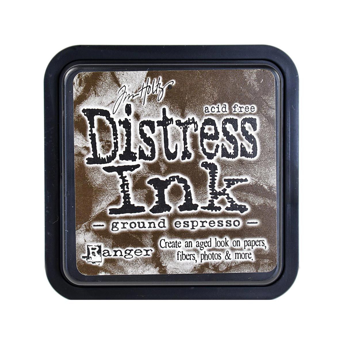 Tim Holtz Mini Distress Ink Pad Ground Espresso 1x1 inch