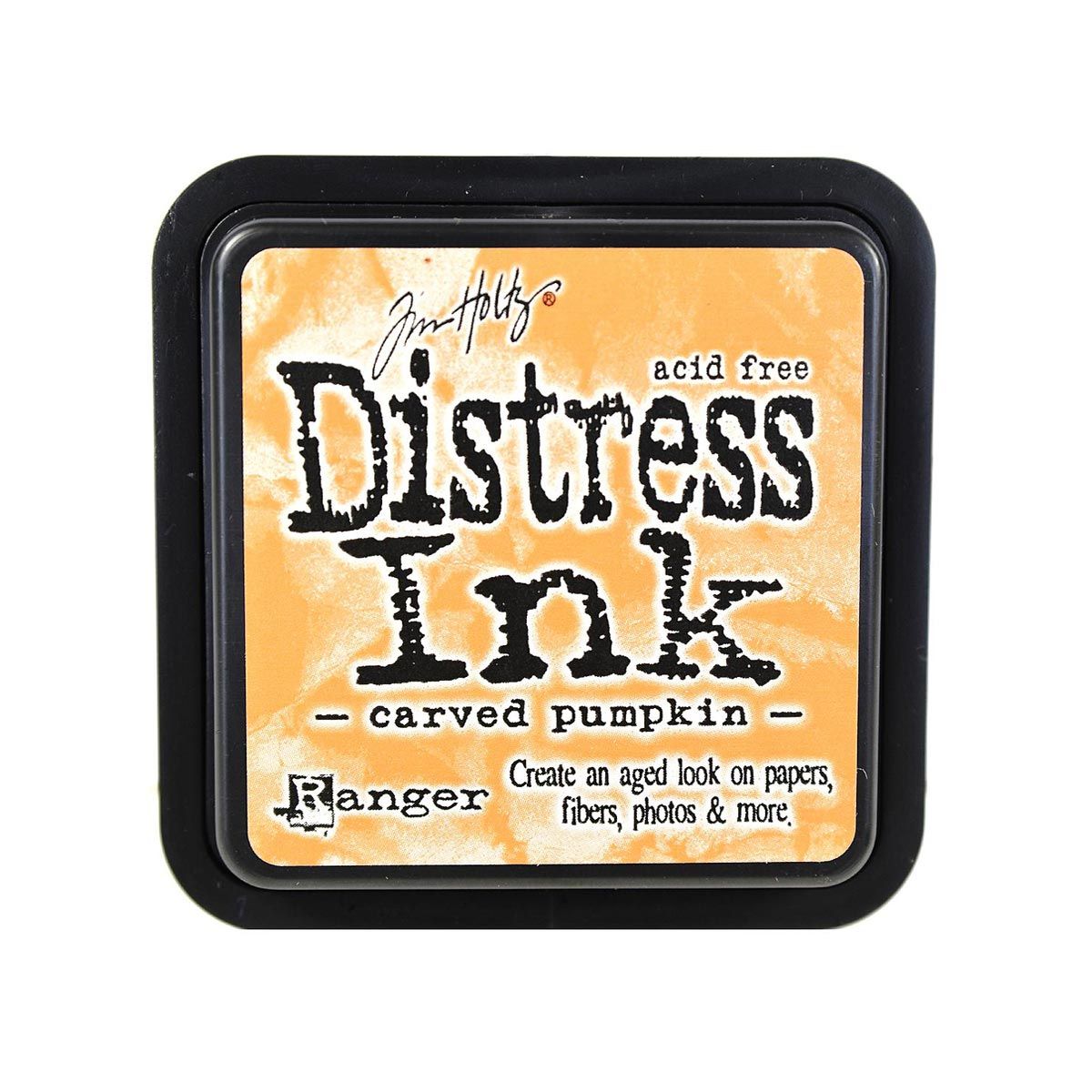 Tim Holtz Mini Distress Ink Pad, Carved Pumpkin 1x1-in
