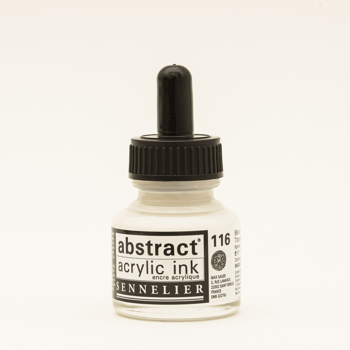 Abstract Acrylic Ink Titanium White 30 ml