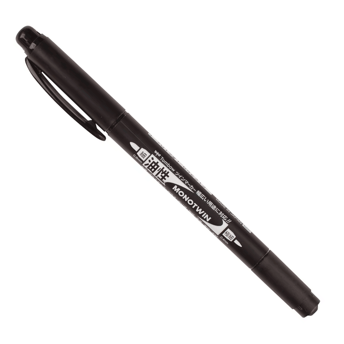 Tombow Monotwin Oil-Based Black Marker .8mm & .4mm