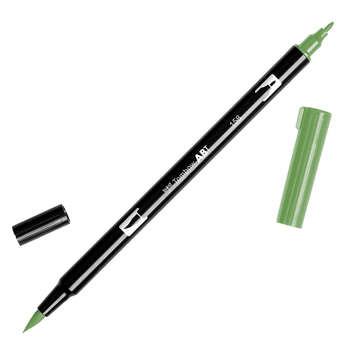Tombow Dual Brush Pen - 158 Dark Olive
