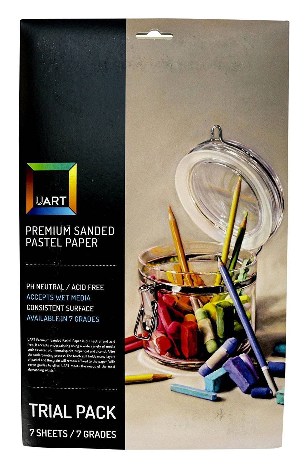UART Premium Sanded Pastel Paper, 7 Grade Trial Pkg